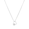 Sterling Silver Cubic Zirconia Open Heart Pendant