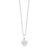 Sterling Silver Cubic Zirconia Heart Pendant