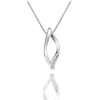 Hot Diamonds Sterling Silver Simply Sparkle Diamond Set Open Twist Pendant