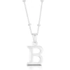 Sterling Silver Initial B Pendant