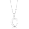 Sterling Silver Initial C Pendant