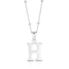 Sterling Silver Initial H Pendant