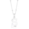 Sterling Silver Initial S Pendant
