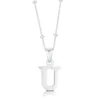 Sterling Silver Initial U Pendant