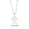 Sterling Silver Initial X Pendant