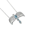 Harry Potter Sterling Silver & Crystal Diadem Necklace