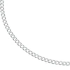 Sterling Silver 18" Curb 4mm Chain Necklace
