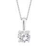 9ct White Gold 0.33ct Diamond Solitaire Pendant