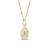 Sterling Silver & 18ct Gold Plated Vermeil Mother Of Pearl Gemini Pendant 3 Sterling Silver & 18ct Gold Plated Vermeil Mother Of Pearl Gemini Pendant