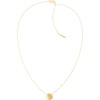Calvin Klein Ladies' Gold Tone Brushed Crystal Necklace