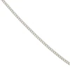 9ct White Solid Gold 20" Dainty Curb Chain