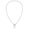 Tommy Hilfiger Stainless Steel Heart Toggle Necklace
