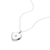 Sterling Silver & Cubic Zirconia Star Set Heart Round Locket 3 Sterling Silver & Cubic Zirconia Star Set Heart Round Locket