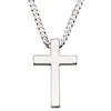 Sterling Silver 20" Men's Cross Pendant