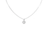 GUESS Color My Day Rhodium Plated Crystal Chain Necklace