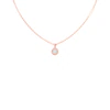 GUESS Color My Day Rose Gold Plated Crystal Chain Necklace