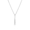 Sterling Silver Diamond Drop Pendant
