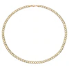 Together Silver & 9ct Bonded Gold 20" Curb Chain