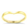 Ladies' 18ct Yellow Gold Shaped Slim Wedding Ring