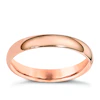 9ct Rose Gold 3mm Super Heavy Court Ring