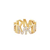 Michael Kors 14ct Gold Plated Logo Ring 3 Michael Kors 14ct Gold Plated Logo Ring