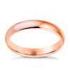 18ct Rose Gold 3mm Extra Heavy D Shape Ring
