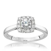 Engagement Ring The Forever Diamond Platinum Halo 0.50ct Diamond Ring