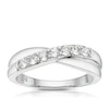 Engagement Ring The Forever Diamond Platinum Crossover 0.28ct Diamond Ring