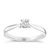 Engagement Ring 9ct White Gold Solitaire 0.20ct Diamond Ring