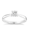 Engagement Ring 9ct White Gold Solitaire 0.25ct Diamond Ring