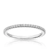 9ct White Gold Total Full Eternity 0.25ct Diamond Ring