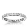 9ct White Gold Total Full Eternity 1ct Diamond Ring