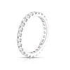 9ct White Gold Total Full Eternity 1ct Diamond Ring 3 9ct White Gold Total Full Eternity 1ct Diamond Ring