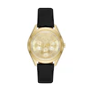Armani Exchange Ladies Black Leather Strap Watch
