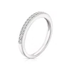 9ct White Gold 0.10ct Diamond Band 3 9ct White Gold 0.10ct Diamond Band