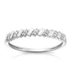 9ct White Gold Pavé Eternity 0.02ct Diamond Ring