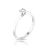 Engagement Ring Sterling Silver Illusion Set Solitaire 0.03ct Diamond Ring 3 Engagement Ring Sterling Silver Illusion Set Solitaire 0.03ct Diamond Ring