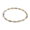 9ct Two-Tone Hinged Bangle