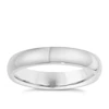 Sterling Silver 4mm Super Heavy Court Ring