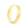 18ct Yellow Gold 4mm Heavy D Shape Ring 3 18ct Yellow Gold 4mm Heavy D Shape Ring