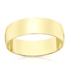 9ct Yellow Gold 6mm Heavy D Shape Ring