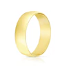 9ct Yellow Gold 6mm Heavy D Shape Ring 3 9ct Yellow Gold 6mm Heavy D Shape Ring
