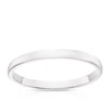 18ct White Gold 2mm Extra Heavy D Shape Ring