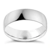 Palladium 950 6mm Extra Heavy D Shape Ring