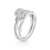 Engagement Ring Perfect Fit Argentium Sterling Silver Twisted Shoulders Bridal Set 0.25ct Diamond Ring 3 Engagement Ring Perfect Fit Argentium Sterling Silver Twisted Shoulders Bridal Set 0.25ct Diamond Ring