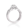 Engagement Ring Perfect Fit Argentium Sterling Silver Twisted Shoulders Bridal Set 0.25ct Diamond Ring 4 Engagement Ring Perfect Fit Argentium Sterling Silver Twisted Shoulders Bridal Set 0.25ct Diamond Ring