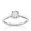Engagement Ring 9ct White Gold Illusion Set Solitaire 0.20ct Diamond Ring