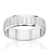 9ct White Gold 6mm Patterned Wedding Band