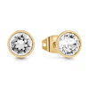 GUESS Party Gold Plated Crystal Stud Earrings